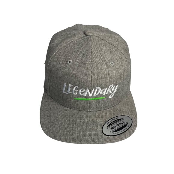 The Classics Yupoong Hat Legendary Snapback Gray Wool Blend New - Picture 2 of 8